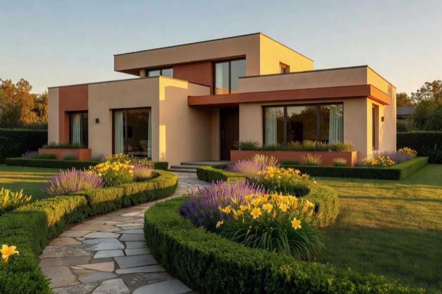 AI home exterior and facade design