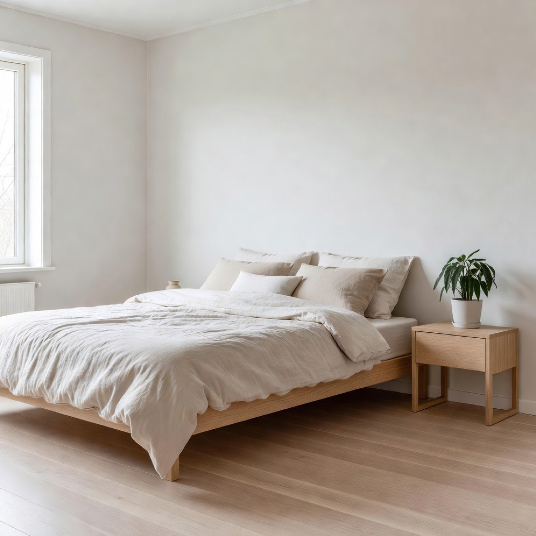 Scandinavian bedroom AI design